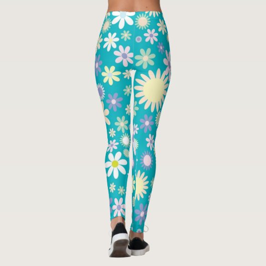 Leggings/Floral Daisies Leggings (Achterkant)