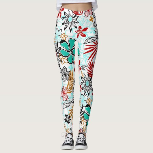 Leggings/Floral Leggings (Voorkant)