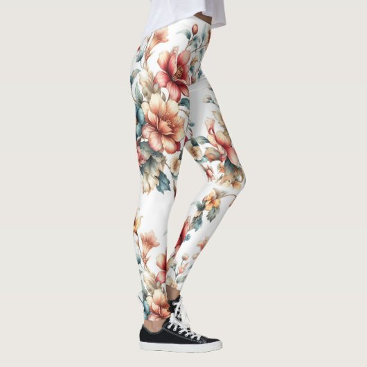 Leggings Florales Acuarela: Estilo que Florece (Rechts)