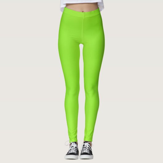 Leggings ~ fluorgroen (Voorkant)