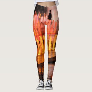 Leggings foto, silhouet man