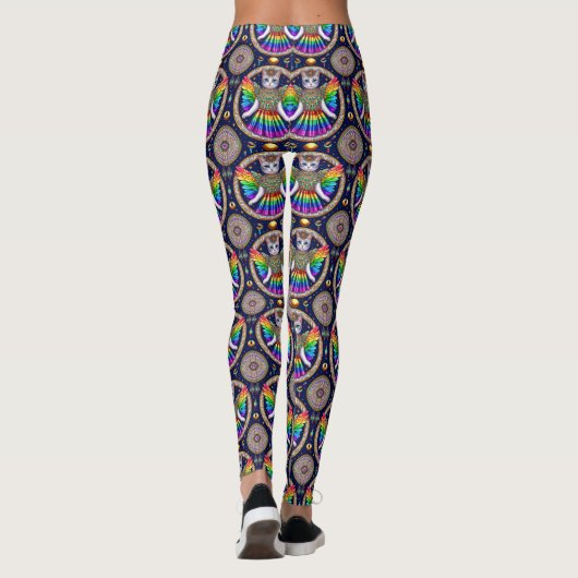 Leggings Gay Rainbow Pride Cat Fairy (Achterkant)