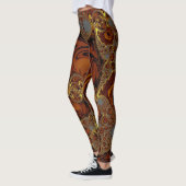 Leggings ~ Geel, bruin en grijs (Links)