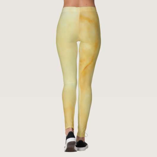 Leggings geel goud ontwerp (Achterkant)