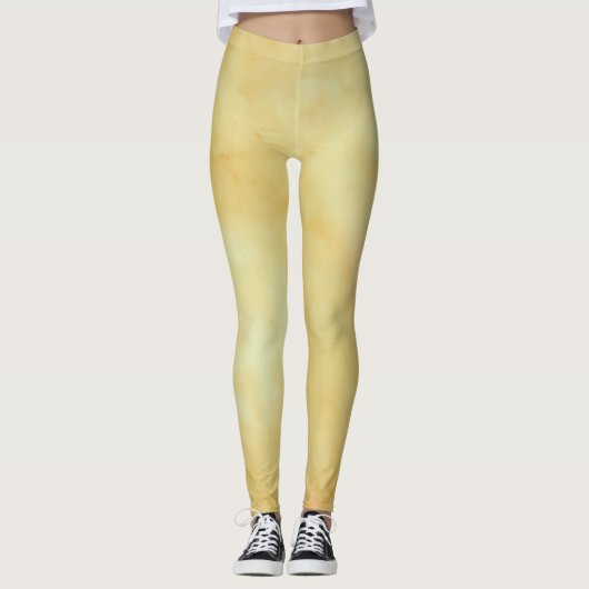 Leggings geel goud ontwerp (Voorkant)