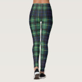 Leggings - geel, groen & blauw tartan (Achterkant)