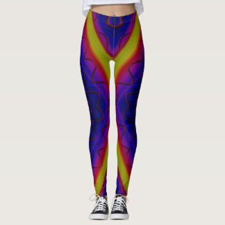 Leggings ~ geel rood blauw ~ Origineel