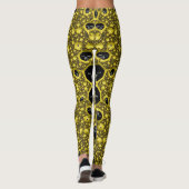 Leggings ~ geel zwart ~ Origineel (Achterkant)