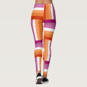 Leggings geïnspireerd door de Lesbische Pride Flag (Achterkant)