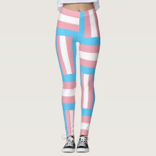 Leggings geïnspireerd door trans-Pride vlag