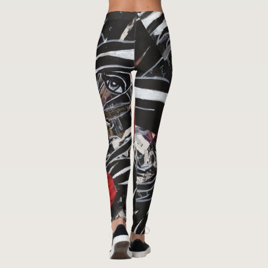 Leggings geïnspireerde muzikant (Achterkant)
