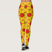 Leggings - Gele bloemen (Achterkant)