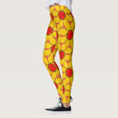 Leggings - Gele bloemen (Links)
