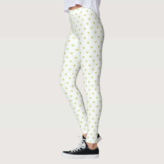Leggings/gele harten leggings (Links)