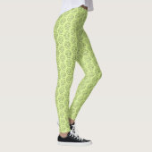 Leggings - Geparelde Spiralen op Lichtgroen (Rechts)