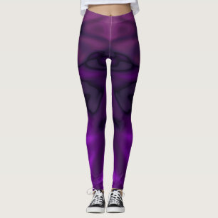Leggings ~gevlekt paars zwart ~ Origineel