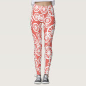 Leggings geweldige wielcirkelpatroon (Voorkant)