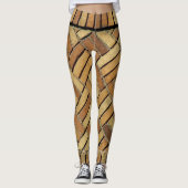 Leggings - Geweven baksteenpatroon (Voorkant)