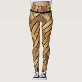 Leggings - Geweven baksteenpatroon