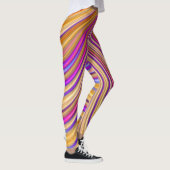 Leggings ~ glanzend geel sinaasappel ~ Origineel (Rechts)