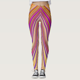 Leggings ~ glanzend geel sinaasappel ~ Origineel