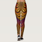 Leggings ~glanzend goudblauw ~ Origineel (Achterkant)