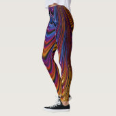 Leggings ~glanzend goudblauw ~ Origineel (Links)