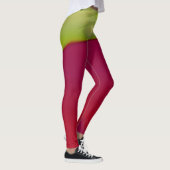 Leggings ~glanzend rood geel ~ Origineel (Rechts)