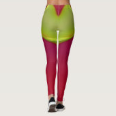 Leggings ~glanzend rood geel ~ Origineel (Achterkant)