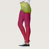 Leggings ~glanzend rood geel ~ Origineel (Links)