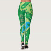 Leggings Golfcursusontwerp (Achterkant)