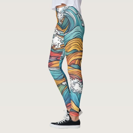 Leggings golfpatroon (Links)