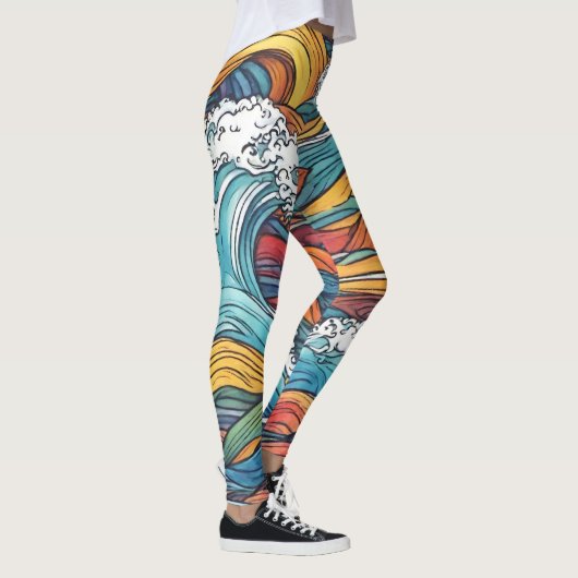 Leggings golfpatroon (Rechts)