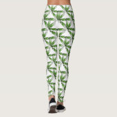 Leggings - Green Feather Design (Achterkant)