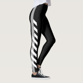 Leggings grijze zijband