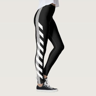 Leggings grijze zijband