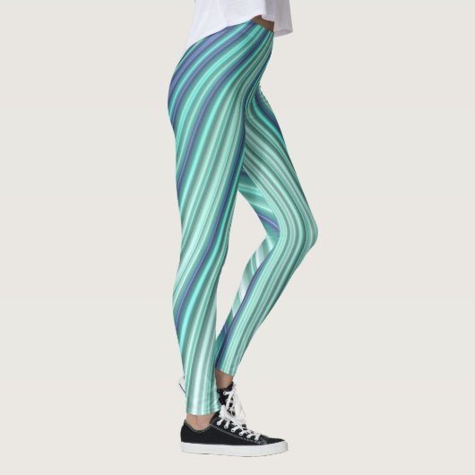 Leggings ~ groen blauw aqua ~ Origineel (Rechts)