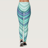 Leggings ~ groen blauw aqua ~ Origineel (Achterkant)