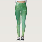 Leggings Groen Inktontwerp (Voorkant)