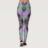 Leggings ~ groen paars ~ Origineel (Achterkant)
