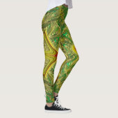 Leggings ~groen rood kerstfeest (Rechts)