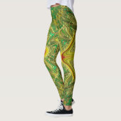 Leggings ~groen rood kerstfeest (Links)