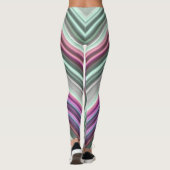 Leggings ~ groen roze paars ~ Origineel (Achterkant)