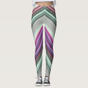 Leggings ~ groen roze paars ~ Origineel