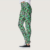 Leggings groen, veelhoekig (Links)