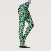 Leggings groen, veelhoekig (Rechts)