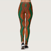 Leggings ~ Groene rode Kerstmis ~ Origineel (Achterkant)