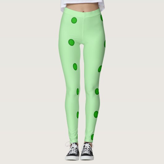 Leggings groene stip (Voorkant)