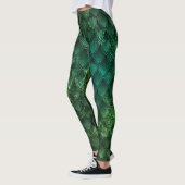 Leggings groene verloopdragon schalen (Links)