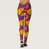 Leggings Halloween Glas in lood Pattern (Achterkant)